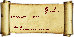 Grabner Libor névjegykártya